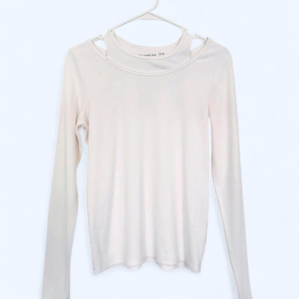 Abercrombie & Fitch white long sleeve top
